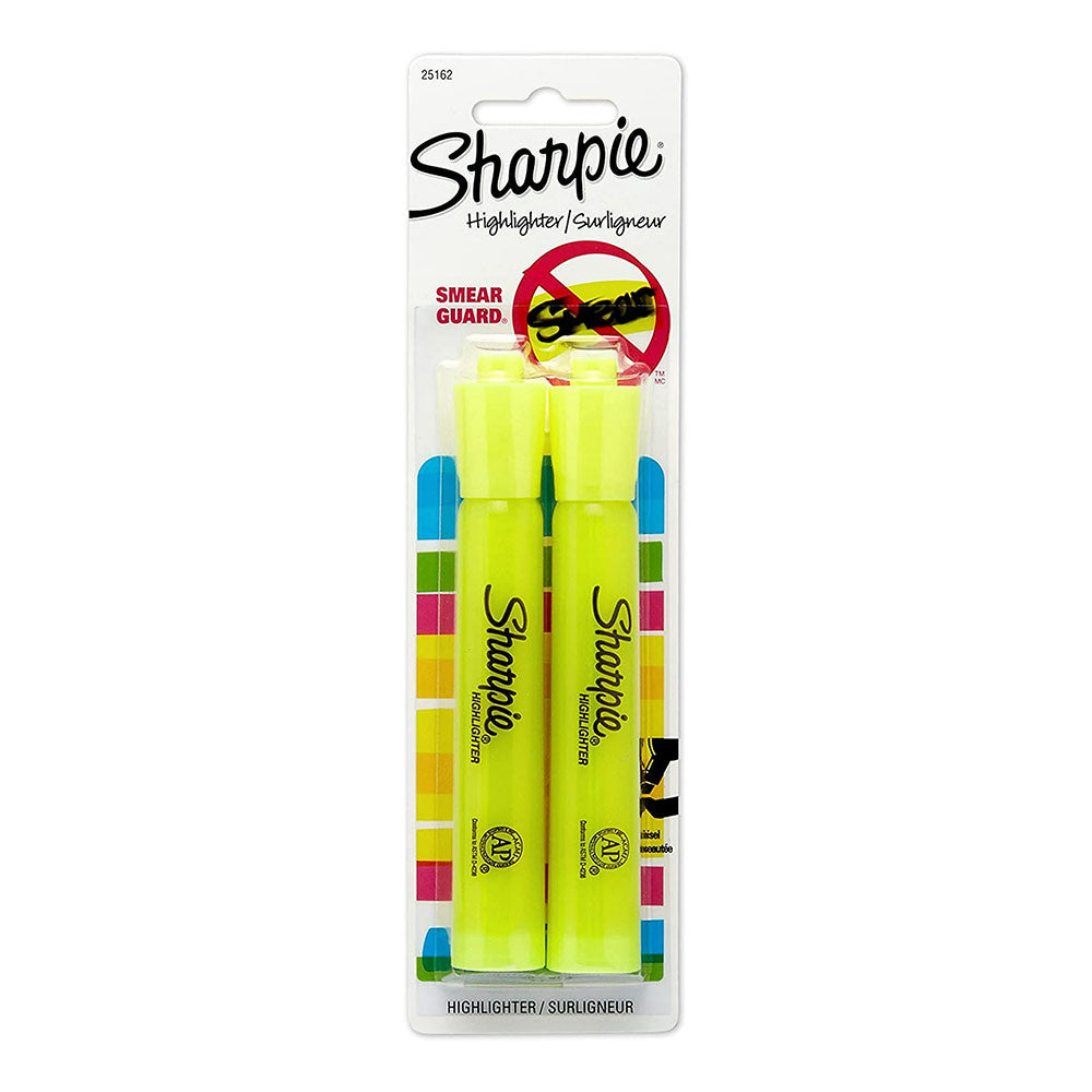 Sharpie Accent Highlighter Marker Point, Yellow, 2 Ea